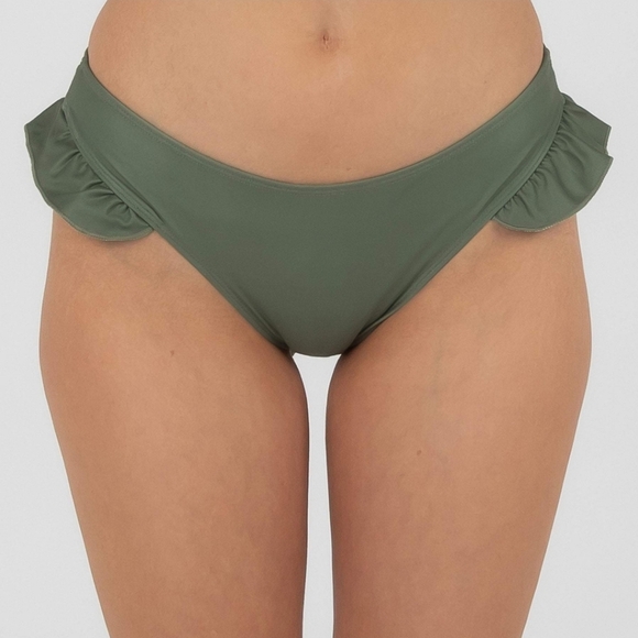 NWT Dream Bandits Sustainable Green Ruffle Low Rise Byron Bikini Breif Medium - Picture 6 of 12